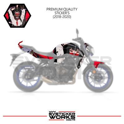 MT-07 Kaplama Sticker Katana Girl Motor Kaplama Modeli Hazır Kit 2019 / 2023 Uyumlu