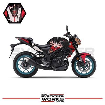 MT-25 Kaplama Sticker Katana Girl Motor Kaplama Modeli Hazır Kit 2019-2024 Uyumlu