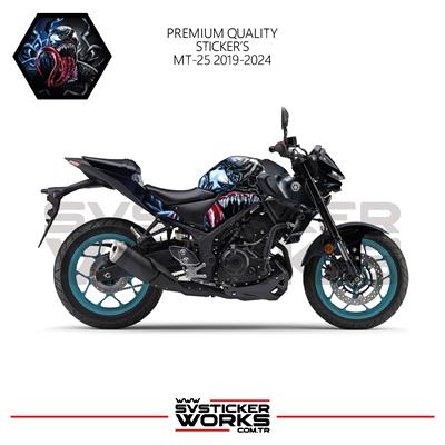 MT-25 Sticker Kaplama Venom Motor Kaplama Modeli Hazır Kit 2019-2024 Uyumlu