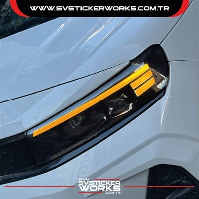 Opel Combo 2024-2025 Aksesuar Far Sticker Folyo 1 Takım Sağ Sol