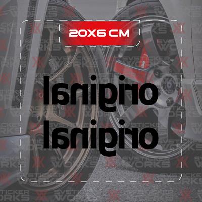 Original Yazılı JDM Sticker Araba Laptop Motosiklet Sticker Yapışkanlı Folyo