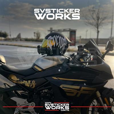 Revenge Kask Sticker Tüm Kasklar Uyumlu Tek Yön 1 Adet