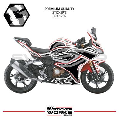 RKS SRK 125R - 250RS Kaplama Sticker Air Brush Motor Kaplama Modeli Hazır Kit Tüm Yıllar Uyumlu