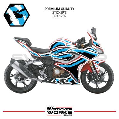 RKS SRK 125R - 250RS Kaplama Sticker Air Brush Motor Kaplama Modeli Hazır Kit Tüm Yıllar Uyumlu