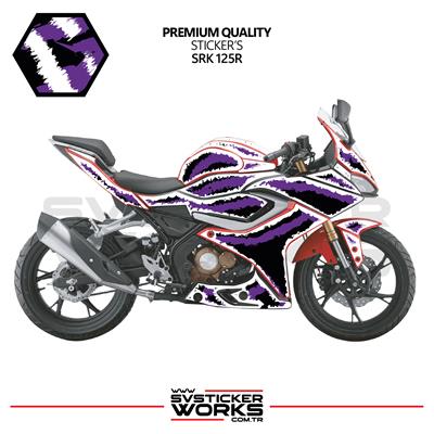 RKS SRK 125R - 250RS Kaplama Sticker Air Brush Motor Kaplama Modeli Hazır Kit Tüm Yıllar Uyumlu
