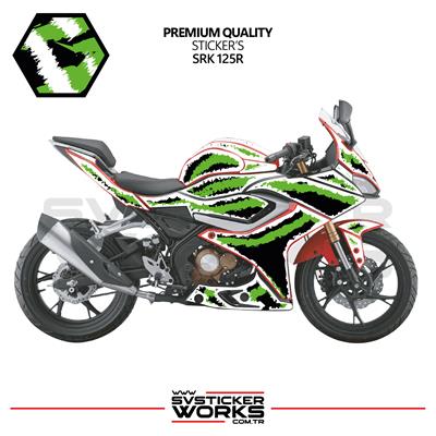 RKS SRK 125R - 250RS Kaplama Sticker Air Brush Motor Kaplama Modeli Hazır Kit Tüm Yıllar Uyumlu