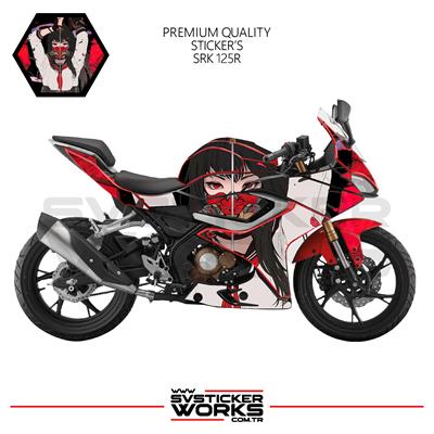 RKS SRK 125R Kaplama Sticker Katana Girl Motor Kaplama Modeli Hazır Kit 