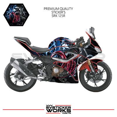 RKS SRK 125R Sticker Kaplama Venom Kaplama Modeli Hazır Kit 