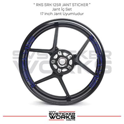 RKS SRK125R Sticker Jant İçi Yazı 8li Set Sticker Etiket