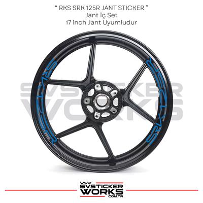 RKS SRK125R Sticker Jant İçi Yazı 8li Set Sticker Etiket