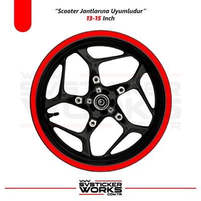 Scooter Sticker Jant Sticker Motor Motosiklet Sticker Dekor Modeli