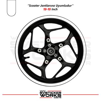 Scooter Sticker Jant Sticker Motor Motosiklet Sticker Dekor Modeli