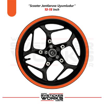 Scooter Sticker Jant Sticker Motor Motosiklet Sticker Dekor Modeli