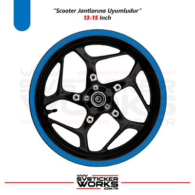 Scooter Sticker Jant Sticker Motor Motosiklet Sticker Dekor Modeli