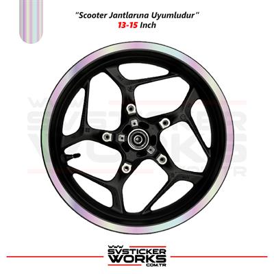 Scooter Sticker Jant Sticker Motor Motosiklet Sticker Dekor Modeli