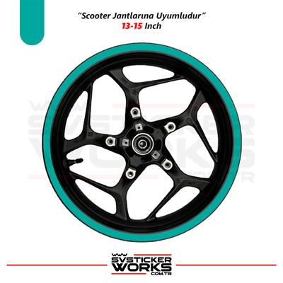 Scooter Sticker Jant Sticker Motor Motosiklet Sticker Dekor Modeli