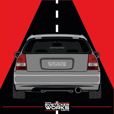 Sende Yardan Yaralısın Sticker Yazı Araba Motosiklet Cam Etiket Sticker 20cm