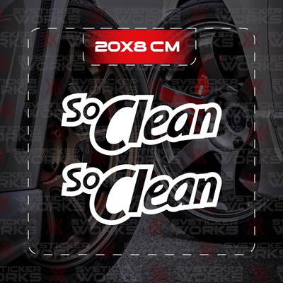 So Clean JDM Sticker Araba Laptop Motosiklet Sticker Yapışkanlı Folyo