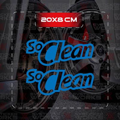 So Clean JDM Sticker Araba Laptop Motosiklet Sticker Yapışkanlı Folyo