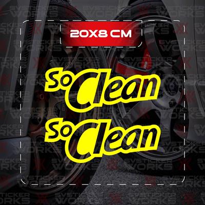 So Clean JDM Sticker Araba Laptop Motosiklet Sticker Yapışkanlı Folyo