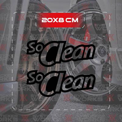 So Clean JDM Sticker Araba Laptop Motosiklet Sticker Yapışkanlı Folyo