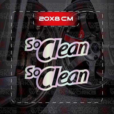 So Clean JDM Sticker Araba Laptop Motosiklet Sticker Yapışkanlı Folyo