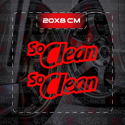 So Clean JDM Sticker Araba Laptop Motosiklet Sticker Yapışkanlı Folyo