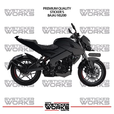  BAJAJ NS200 Kaplama Sticker Çift Renk Motor Kaplama Modeli Hazır Kit Yüksek Kalite
