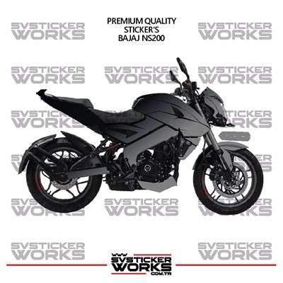  BAJAJ NS200 Kaplama Sticker Çift Renk Motor Kaplama Modeli Hazır Kit Yüksek Kalite
