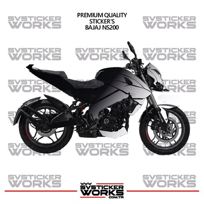  BAJAJ NS200 Kaplama Sticker Çift Renk Motor Kaplama Modeli Hazır Kit Yüksek Kalite