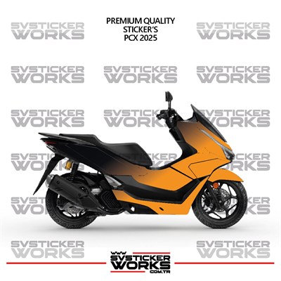  HONDA PCX 2025 Kaplama Sticker Çift Renk Motor Kaplama Modeli Hazır Kit Yüksek Kalite