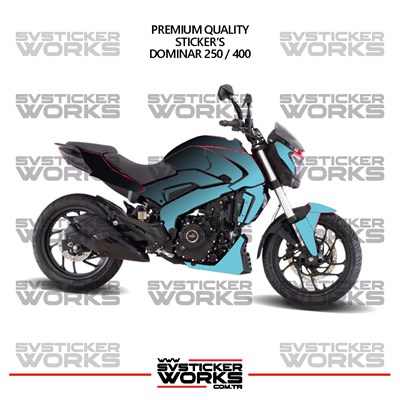 BAJAJ Dominar 250-400 Uyumlu Kaplama Sticker Çift Renk Motor Kaplama Modeli Hazır Kit Yüksek Kalite