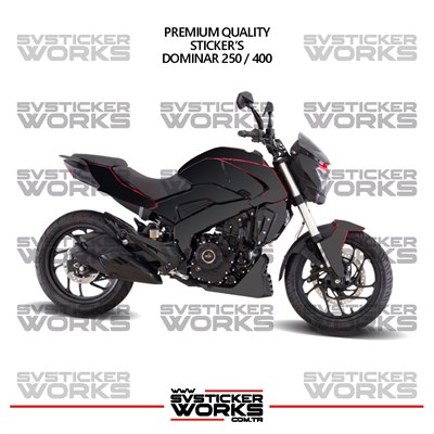 BAJAJ Dominar 250-400 Uyumlu Kaplama Sticker Çift Renk Motor Kaplama Modeli Hazır Kit Yüksek Kalite