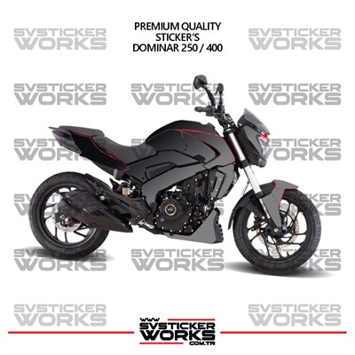 BAJAJ Dominar 250-400 Uyumlu Kaplama Sticker Çift Renk Motor Kaplama Modeli Hazır Kit Yüksek Kalite