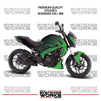 BAJAJ Dominar 250-400 Uyumlu Kaplama Sticker Çift Renk Motor Kaplama Modeli Hazır Kit Yüksek Kalite