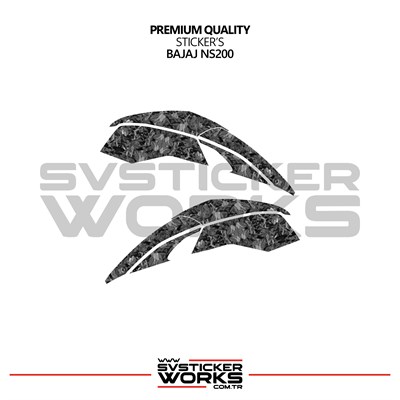 Bajaj NS200 Forged Kaplama Etiket Sticker Modeli Full Depo