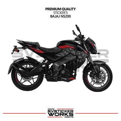 Bajaj NS200 Forged Kaplama Etiket Sticker Modeli Yan Grenaj Takımı