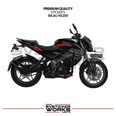 Bajaj NS200 Forged Kaplama Etiket Sticker Modeli Ön Çamurluk Sağ Sol
