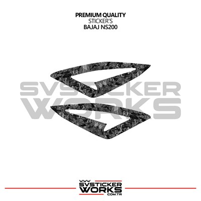 Bajaj NS200 Forged Kaplama Etiket Sticker Modeli Orta Plastik