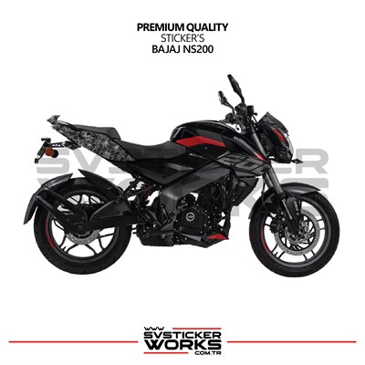 Bajaj NS200 Forged Kaplama Etiket Sticker Modeli Arka Kuyruk Üzeri