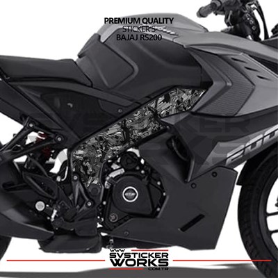 Bajaj RS200 Forged Kaplama Etiket Sticker Modeli Orta Bölüm