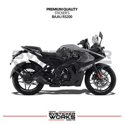 Bajaj RS200 Forged Kaplama Etiket Sticker Modeli Depo Yan Sağ Sol
