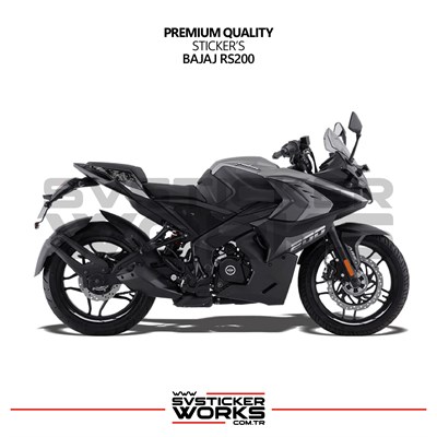 Bajaj RS200 Forged Kaplama Etiket Sticker Modeli Arka Kuyruk Üstü
