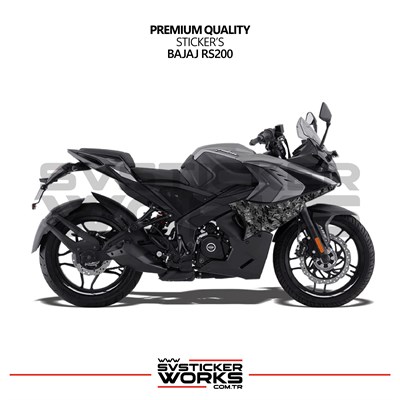 Bajaj RS200 Forged Kaplama Etiket Sticker Modeli Yan Grenaj