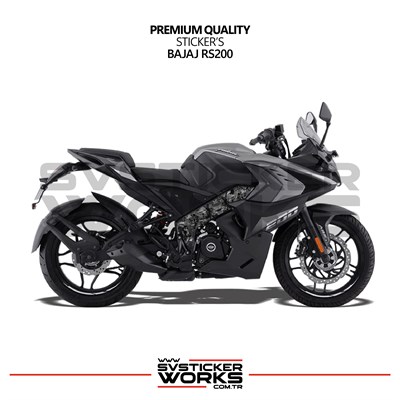 Bajaj RS200 Forged Kaplama Etiket Sticker Modeli Orta Bölüm