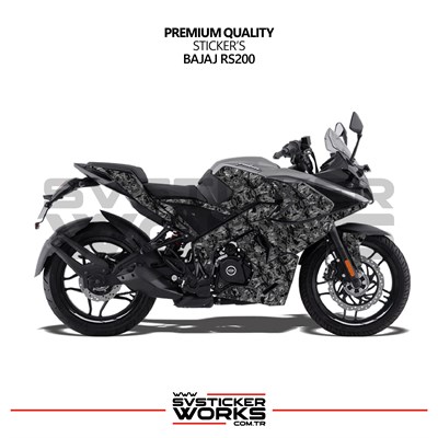 Bajaj RS200 Forged Kaplama Etiket Sticker Modeli Full Kaplama Hazır Kit