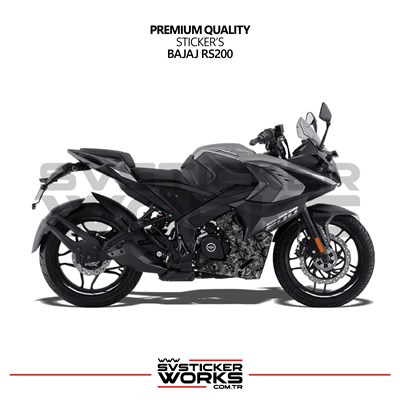 Bajaj RS200 Forged Kaplama Etiket Sticker Modeli Alt Sakal