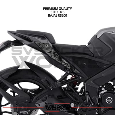 Bajaj RS200 Forged Kaplama Etiket Sticker Modeli Arka Kuyruk Altı