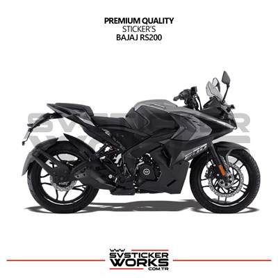 Bajaj RS200 Forged Kaplama Etiket Sticker Modeli Orta Plastik Yanı
