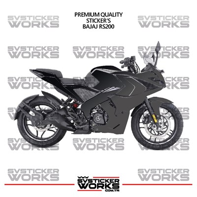 Bajaj RS200 Kaplama Sticker Çift Renk Motor Kaplama Modeli Hazır Kit Yüksek Kalite